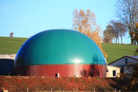 Biogasanlage 75 kW Clausnitz (Foto: Lothar Eckardt) ...